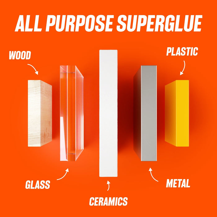 GLUE MASTERS Professional Grade Cyanoacrylate (CA) All Purpose Super Glue 20 Gram for Wood, Plastic, Ceramic & DIY Crafts (Pack of 2)