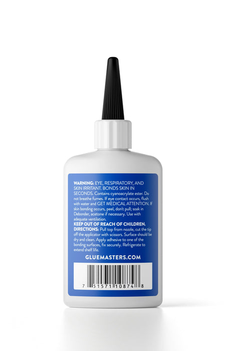 Glue Masters Cyanoacrylate (CA) Premium Thin Super Glue - 2oz Bottle with Protective Cap