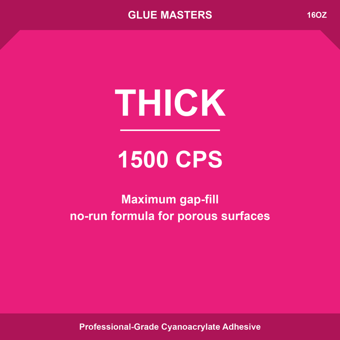 Glue Masters Thick CA Glue 16oz — Viscosity Banner