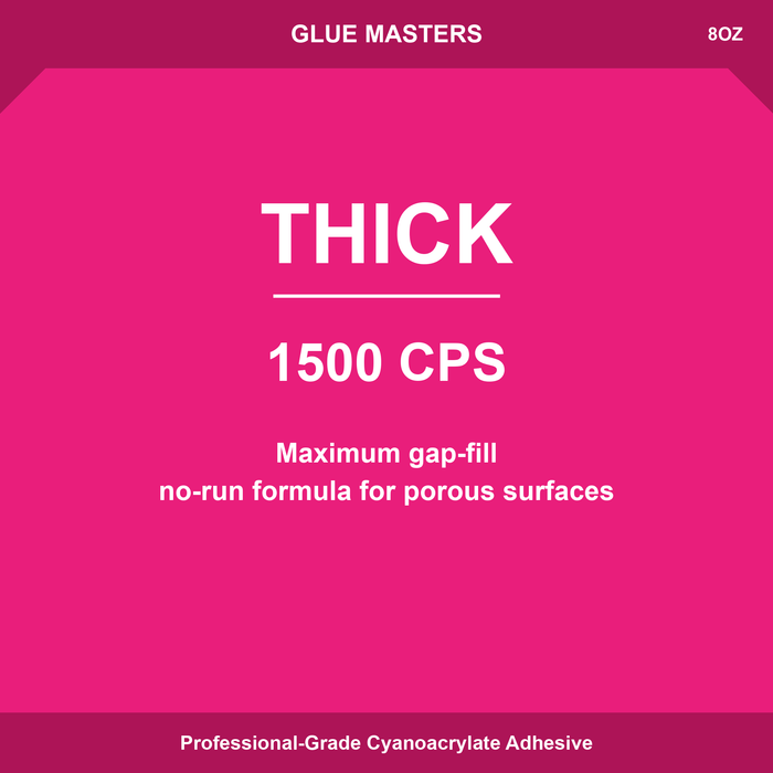 Glue Masters Thick CA Glue 8oz — Viscosity Banner