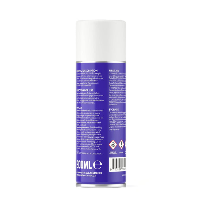 Premium Super Glue Accelerator by Glue Masters 2 oz Bottle with Detachable Spray Pump 100% Money