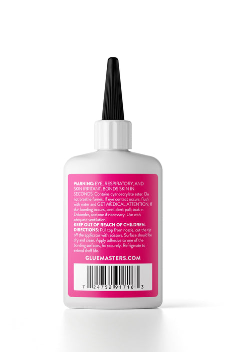 Glue Masters Cyanoacrylate (CA) Premium Thick Super Glue - 2oz Bottle with Protective Cap