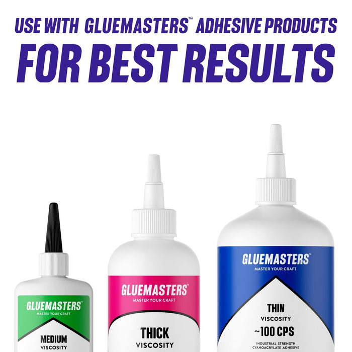GLUE MASTERS Professional Cyanoacrylate Super Glue Accelerator - (6.8 fl. oz) Aerosol Activator for Instant Adhesion